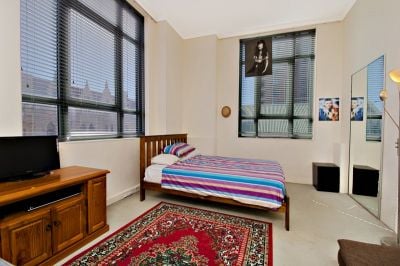 Affordable 41sqm Studio with Secure Parking in converted warehouse building.