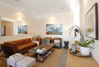 Chic contemporary beach haven, transformed by renowned designer Darren Palmer