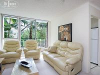 Sunny parkside apartment.