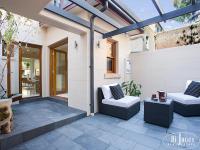 Designer terrace, newly rebuilt from the ground up.