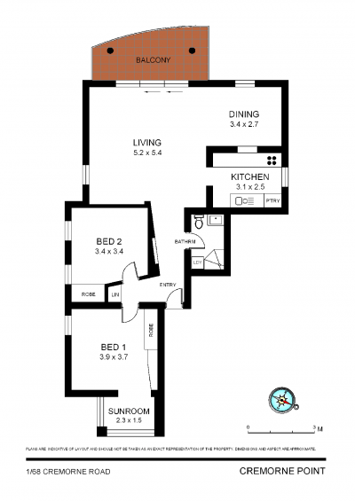 1/68 Cremorne Road CREMORNE POINT NSW, Point - Thumbnail 8