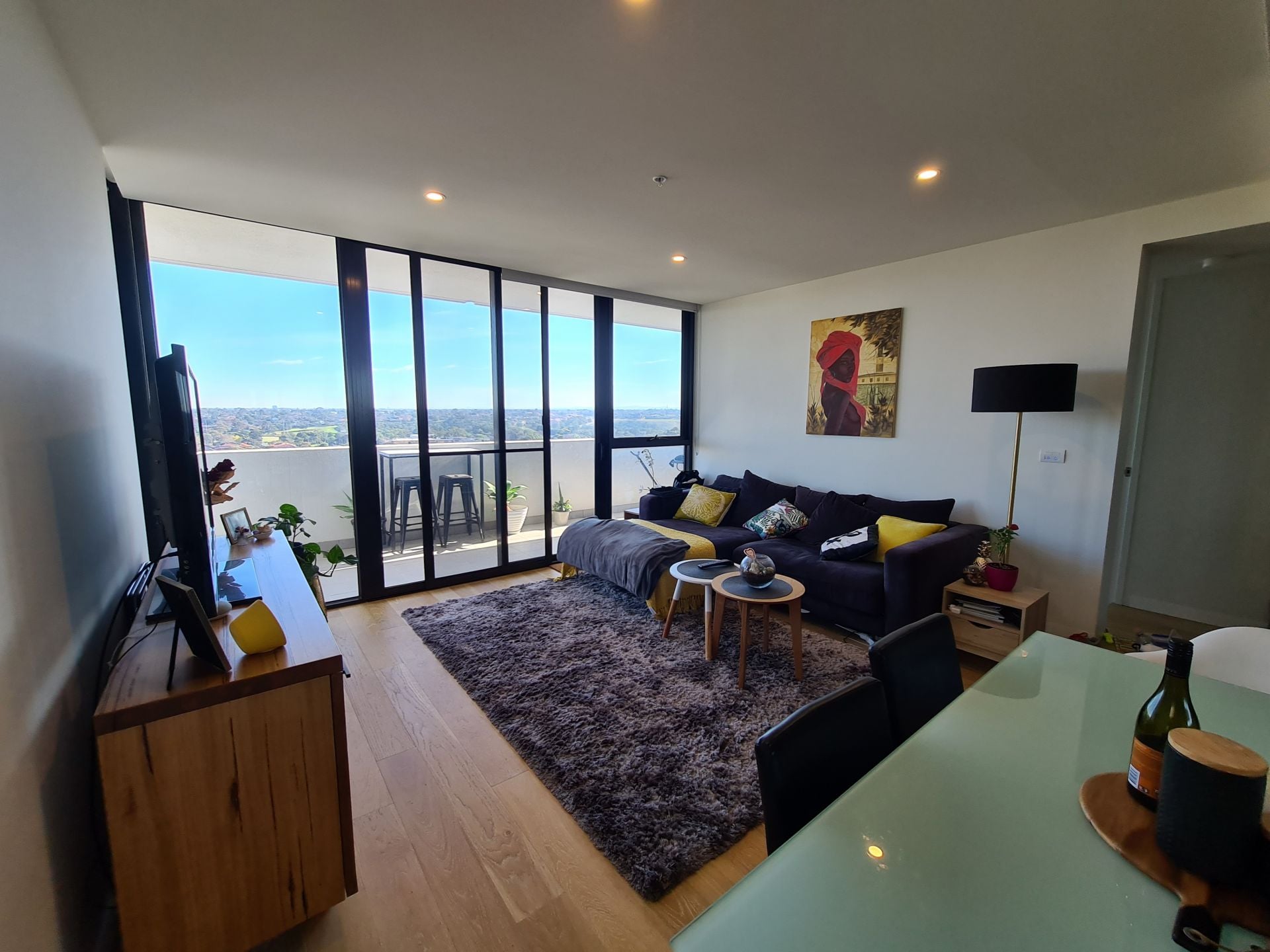 Spacious and light filled living at The Marque