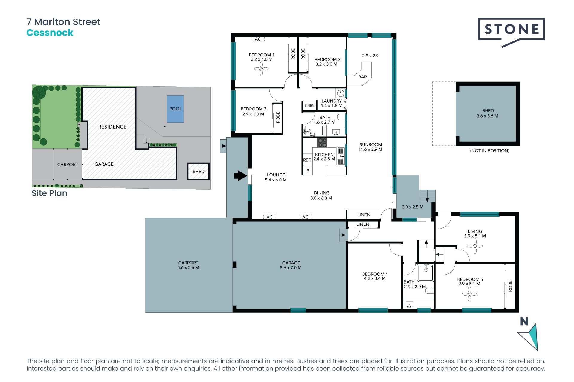 Perfectly located five bedroom potential