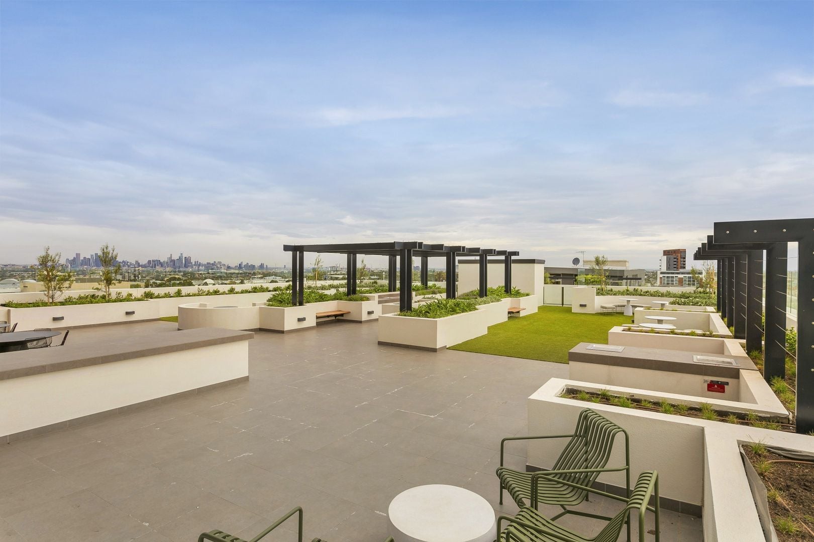 Spacious and light filled living at The Marque