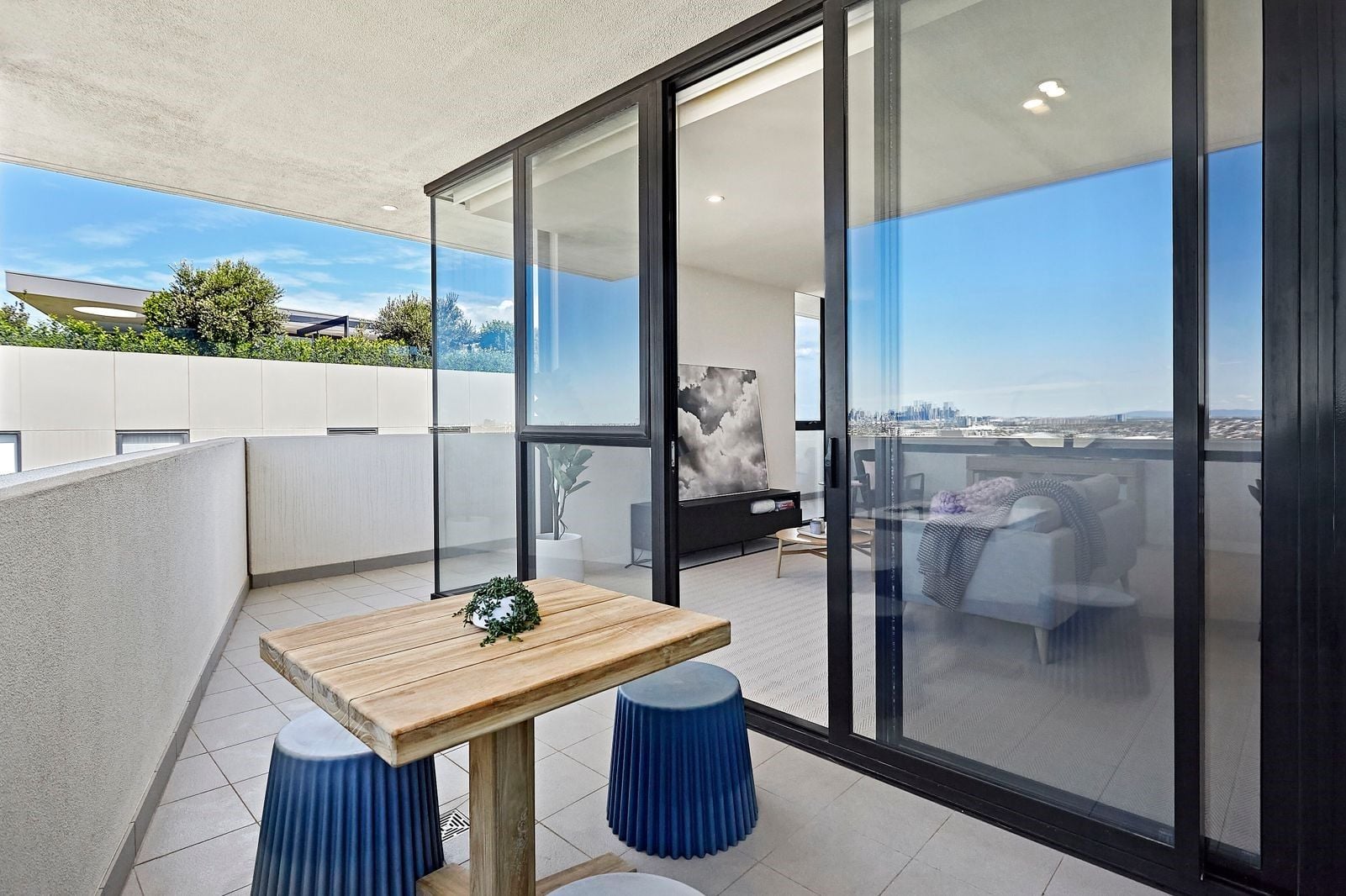 Spacious and light filled living at The Marque