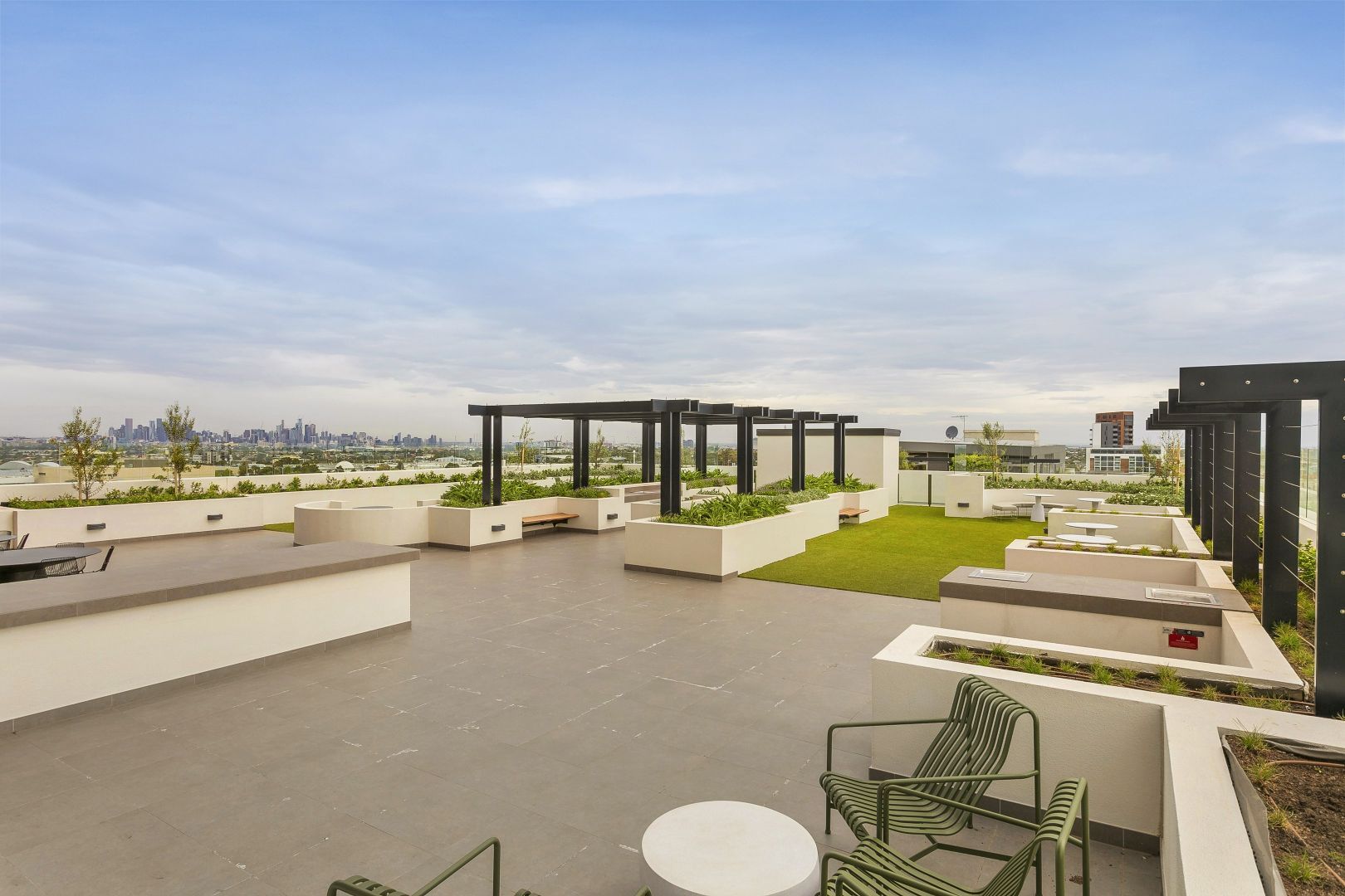 Spacious and light filled living at The Marque