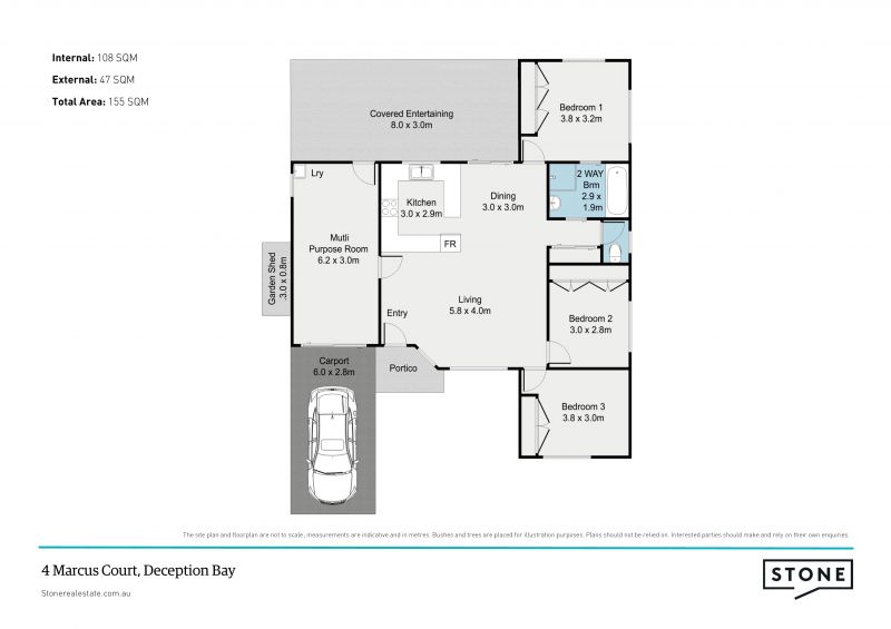North Rise home with side access