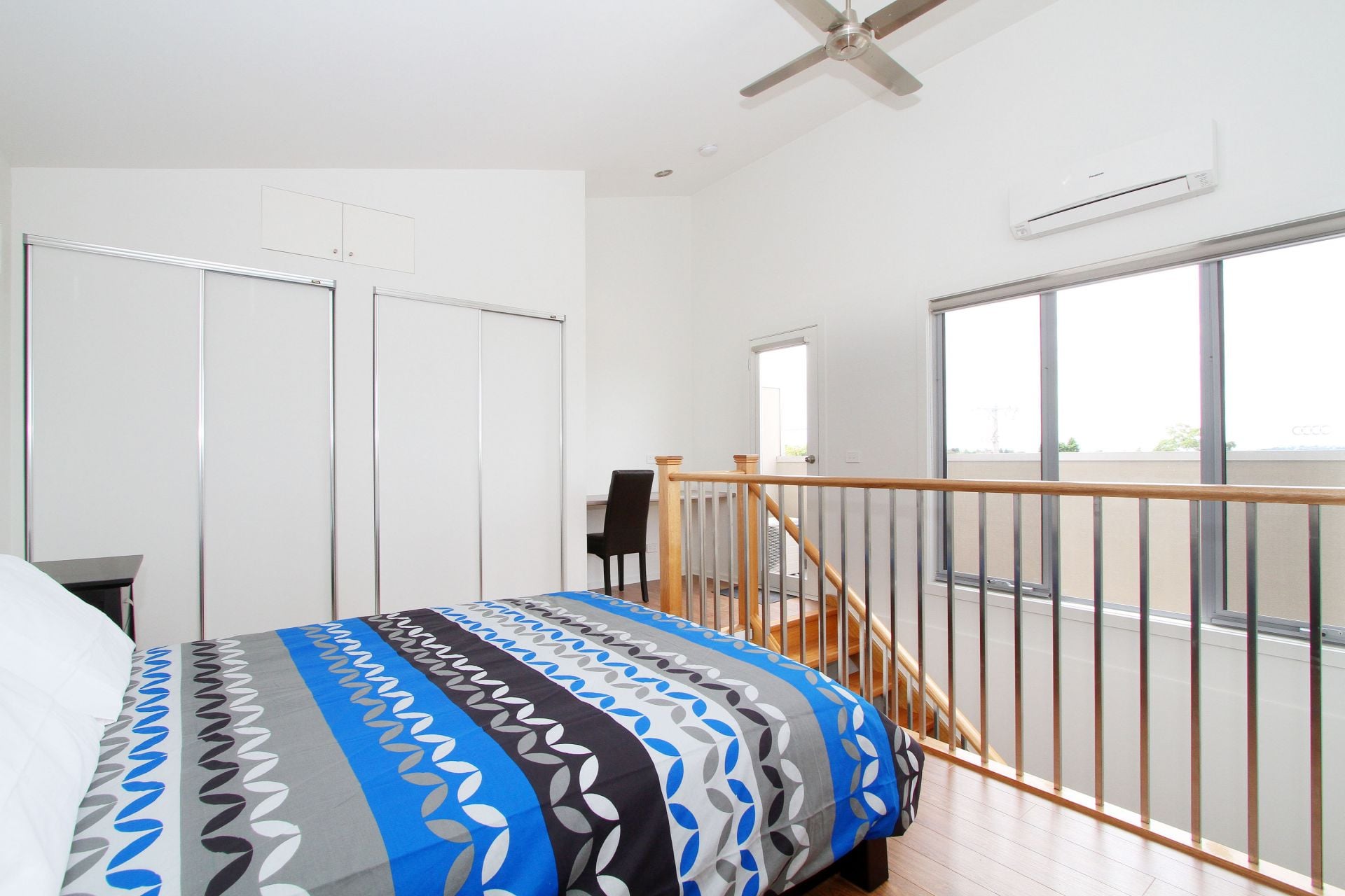 PARTIALLY FURNISHED, ONE BEDROOM ON TWO LEVELS