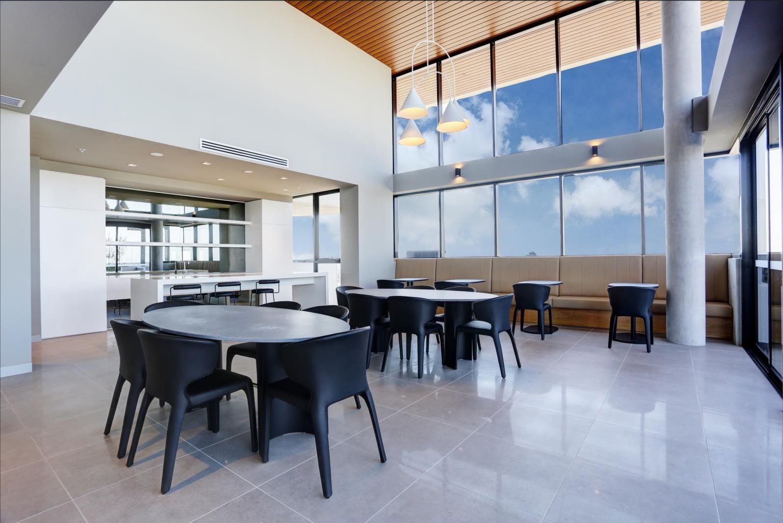 Spacious and light filled living at The Marque