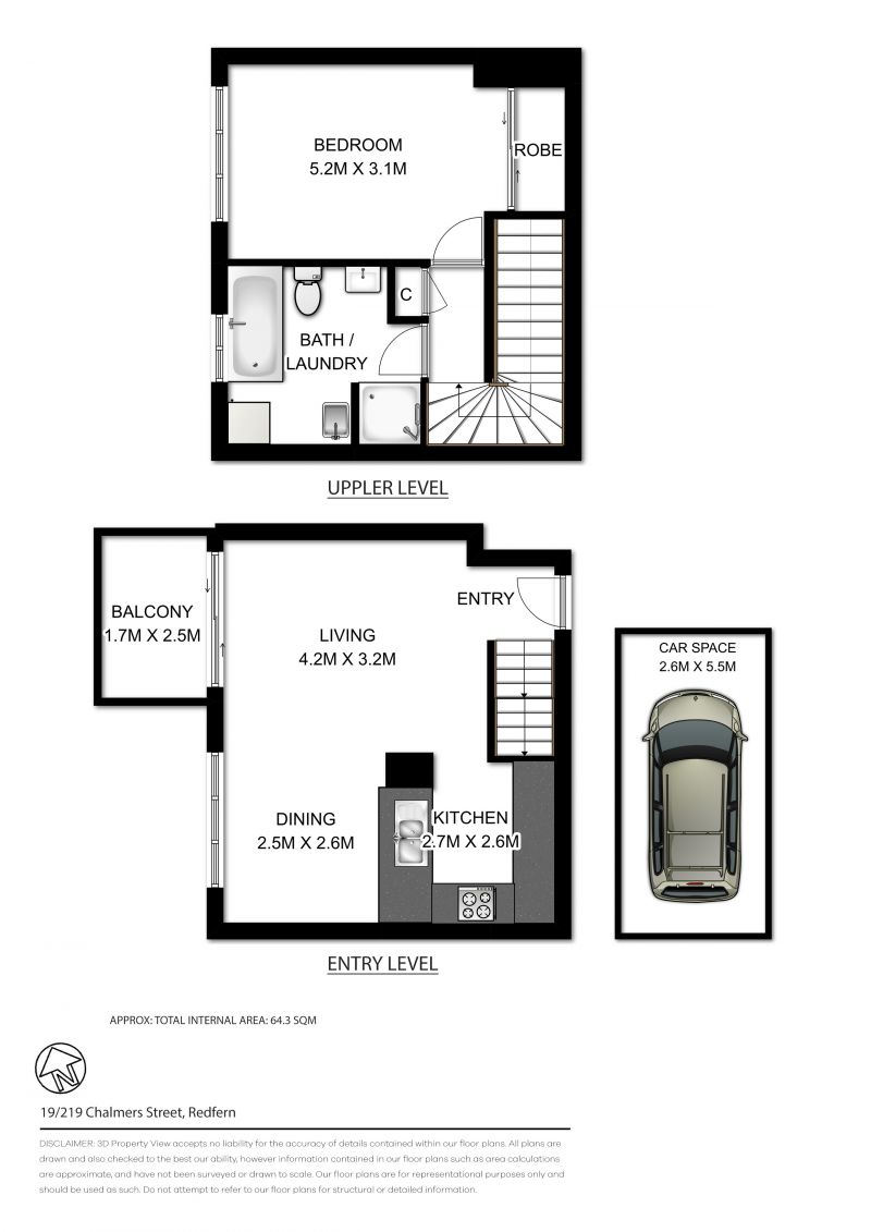 SOLD - Leafy Top Floor Retreat in a Tranquil Rear Position