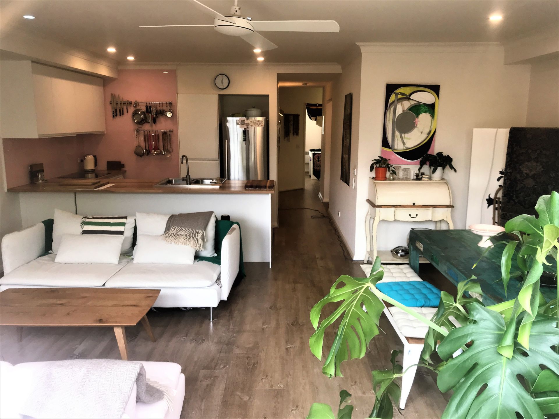 Expansive living area and two balconies!
