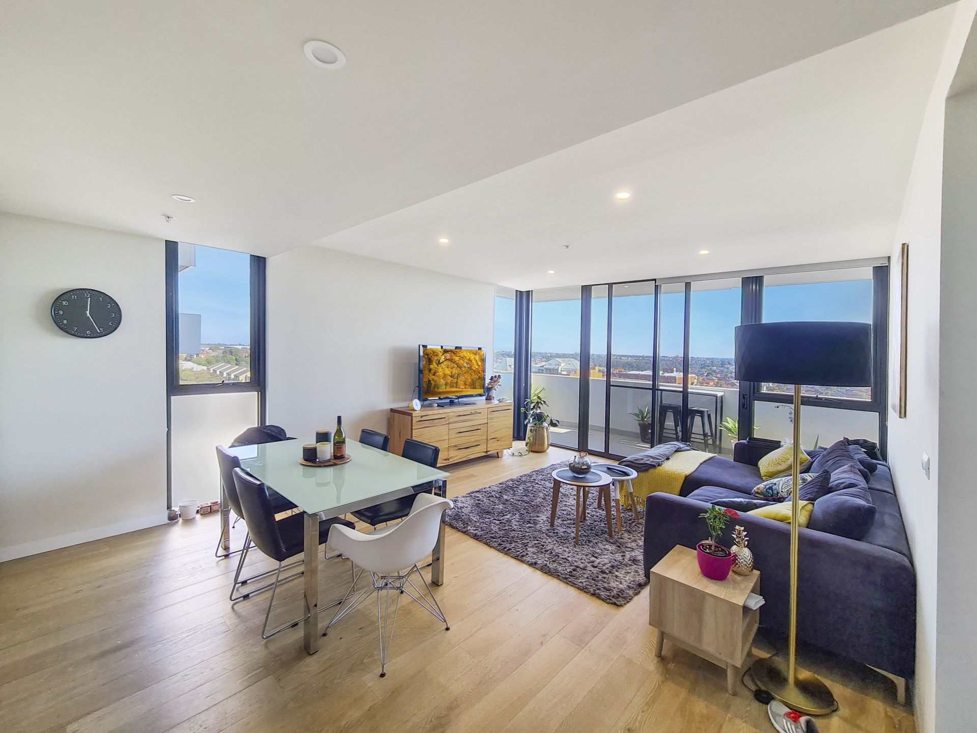 Spacious and light filled living at The Marque