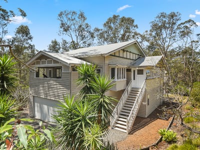 Huge potential! Gable Queenslander on a 5 private acres adjacent to Lake Samsonvale. Watson House Circa 1927 