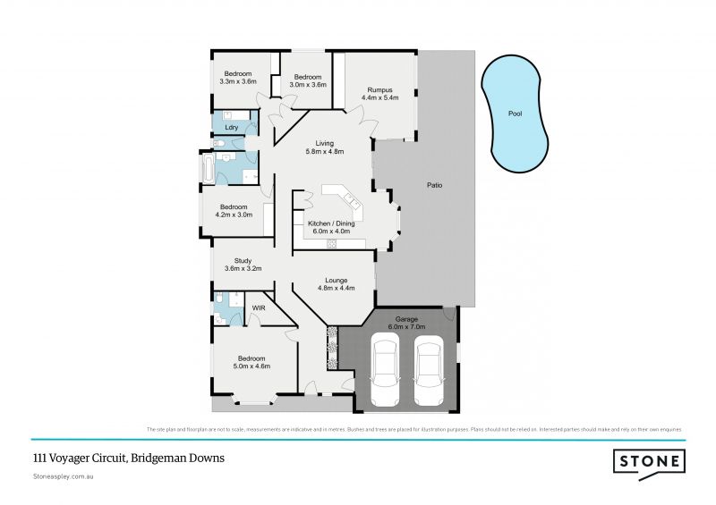 Private lowset family home opposite reserve