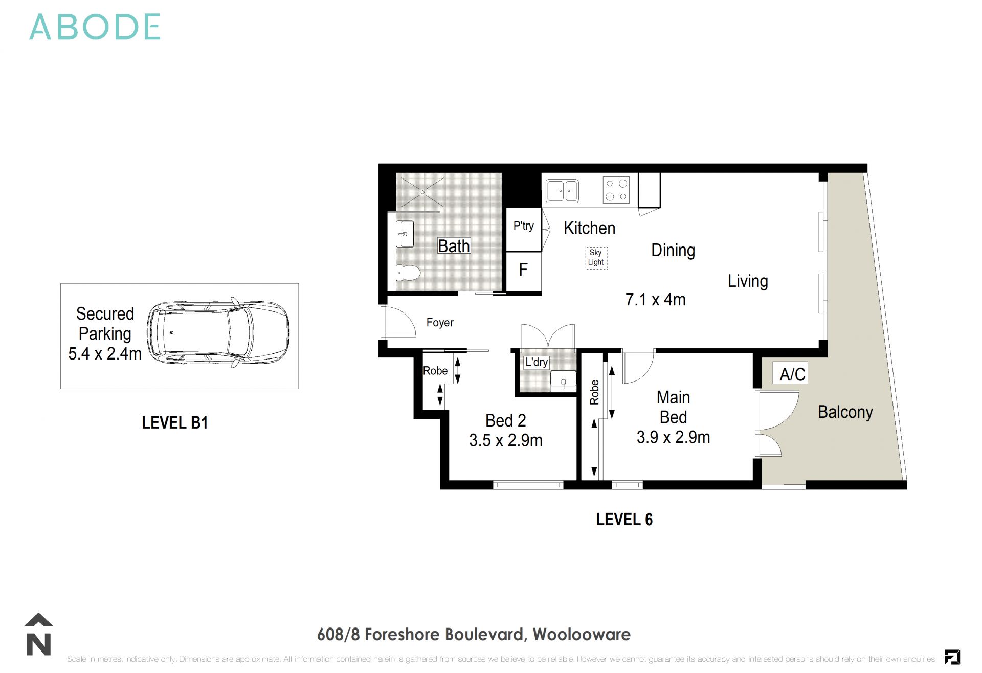 608/8 Foreshore Boulevard WOOLOOWARE 2230