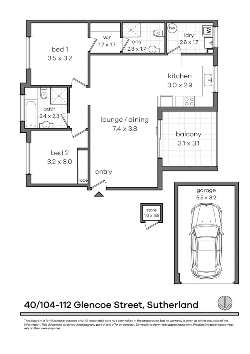 Sold - Modern Top Floor Retreat in Peaceful Surrounds