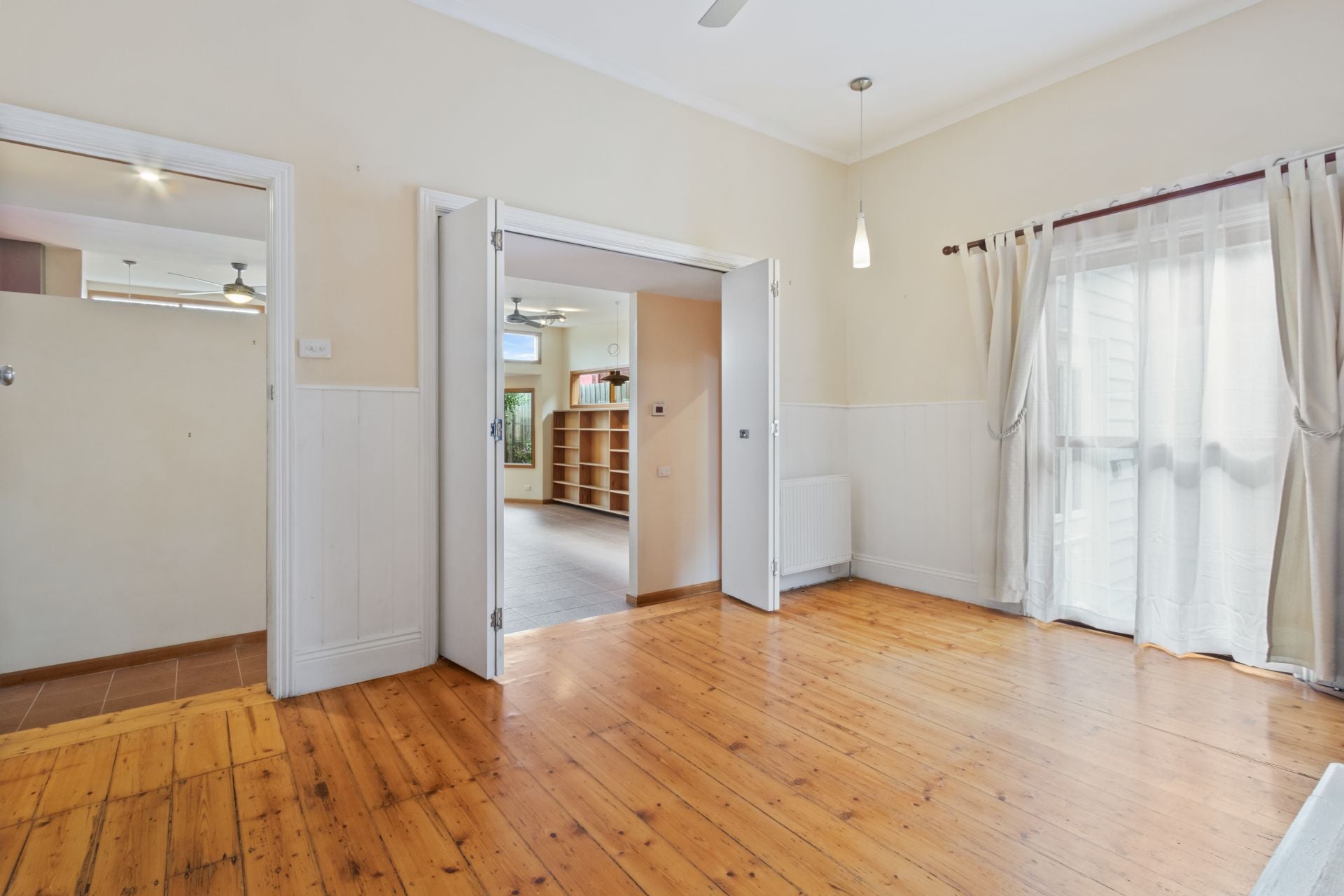Versatile floorplan bathed in sunlight