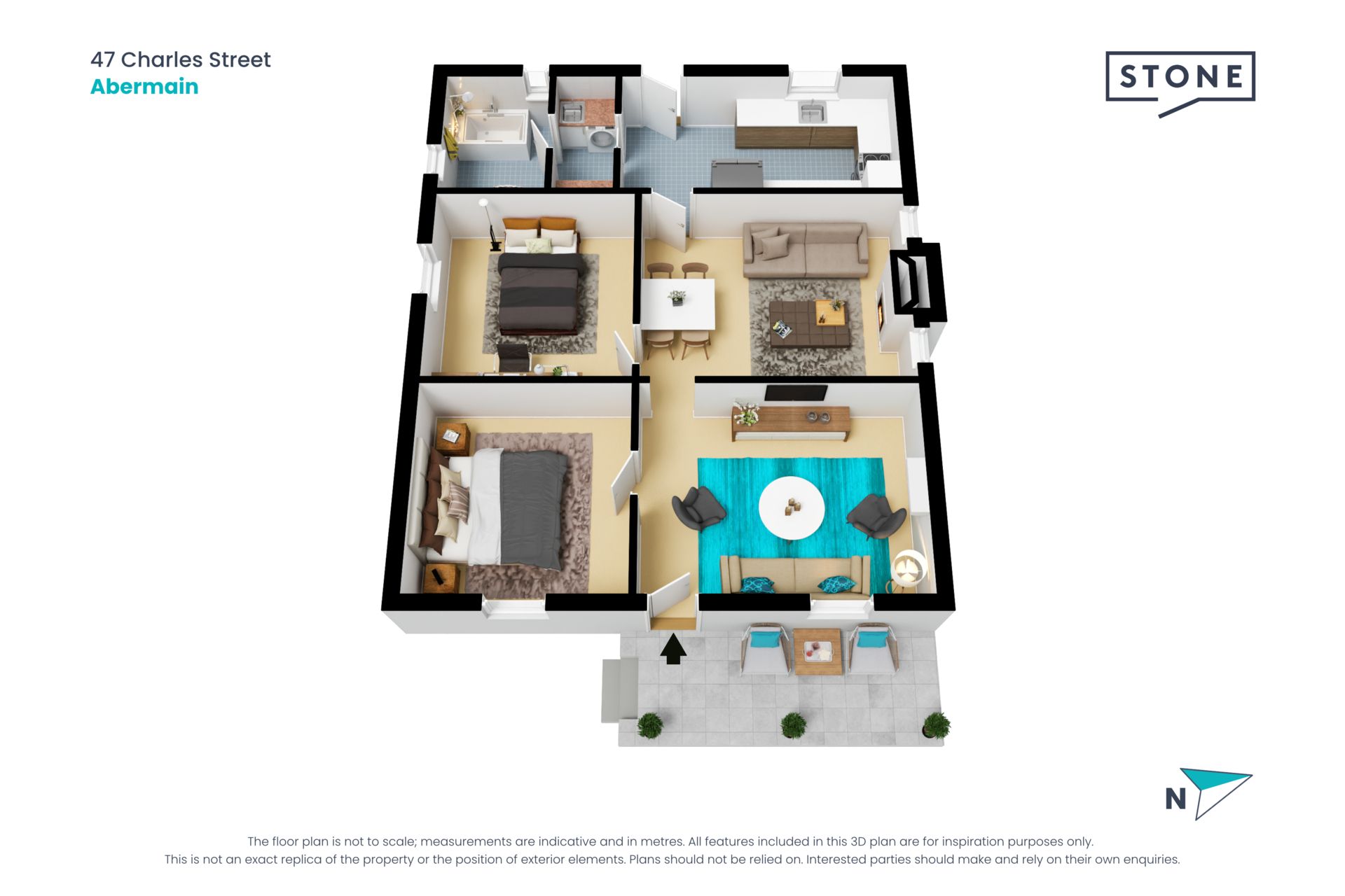Two bedroom character cottage with shed