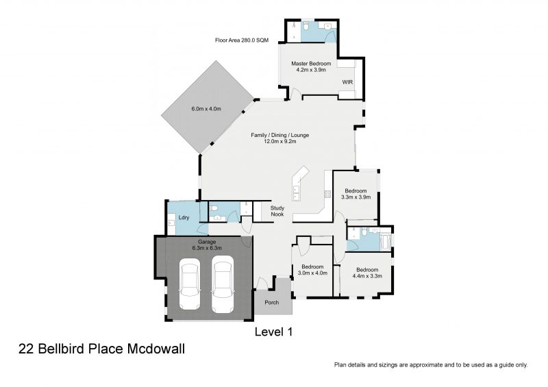 Elevated spacious lowset in quiet location
