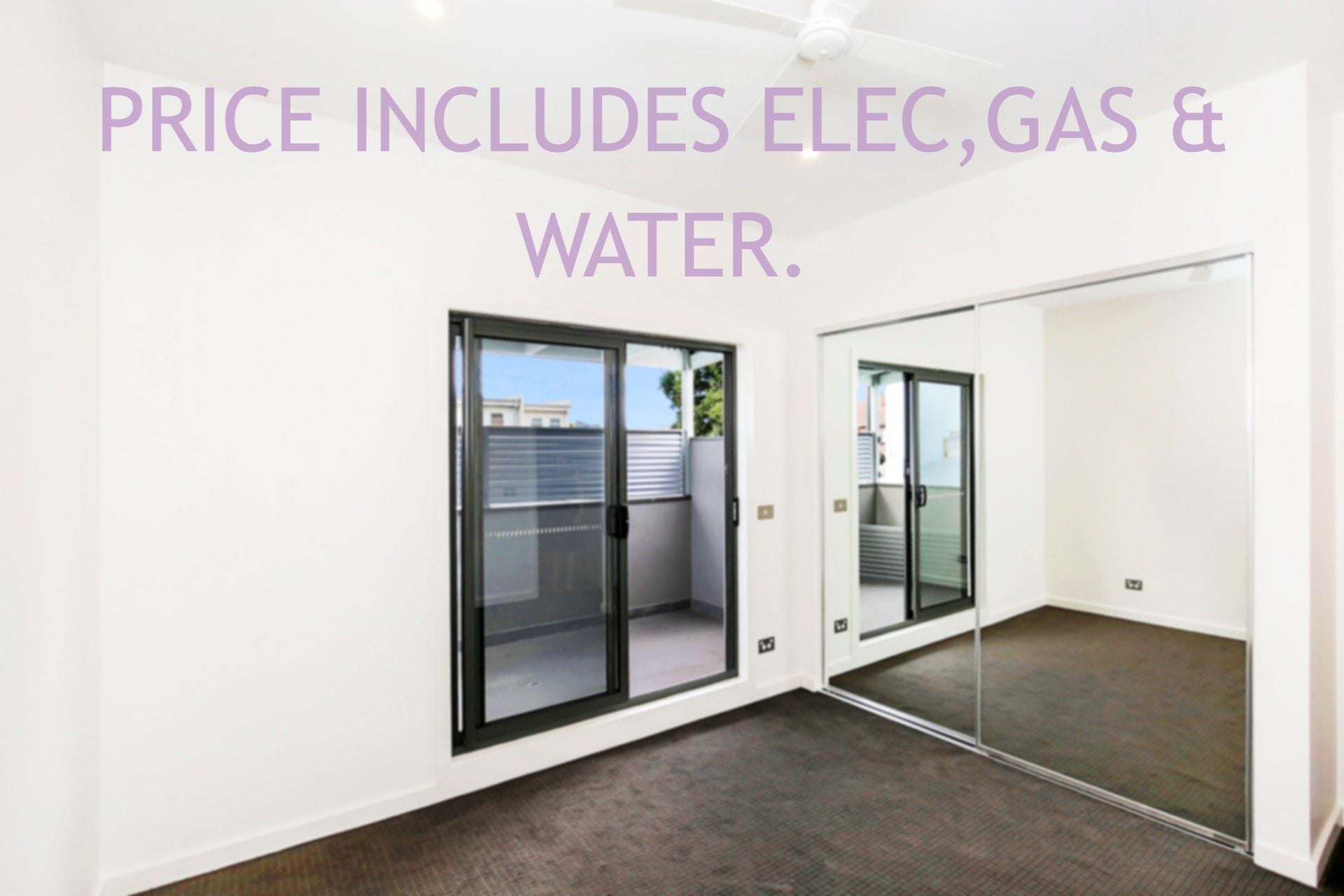 INCLUDES Electricity, Gas & Water