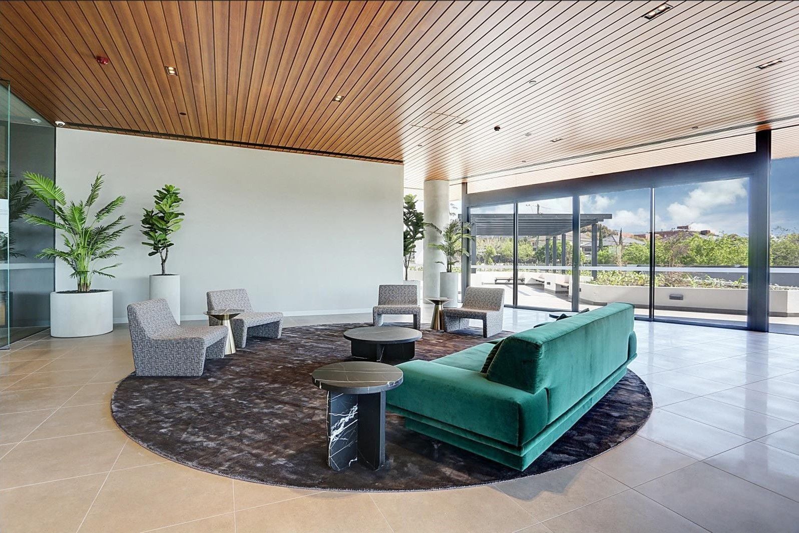 Spacious and light filled living at The Marque