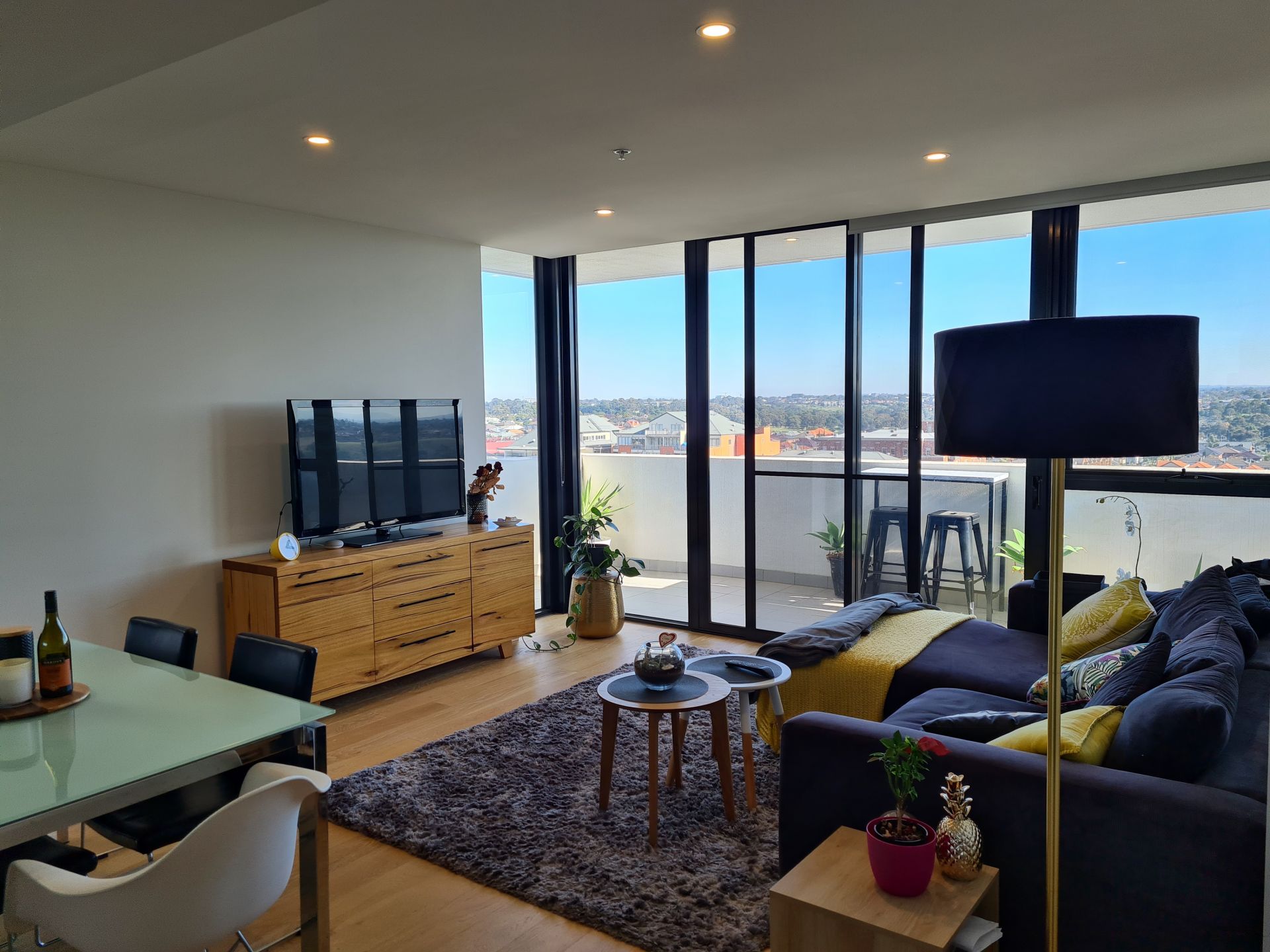 Spacious and light filled living at The Marque