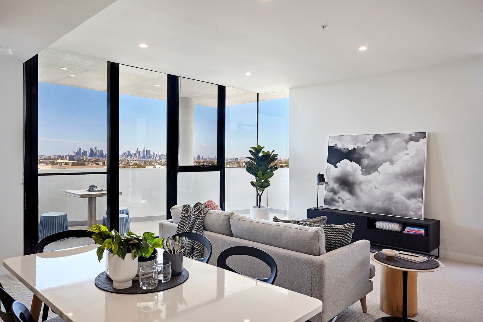 Spacious and light filled living at The Marque