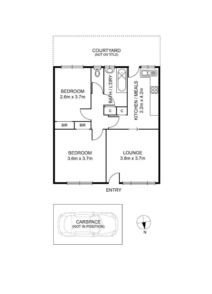 2 Bedroom In Quiet Location!