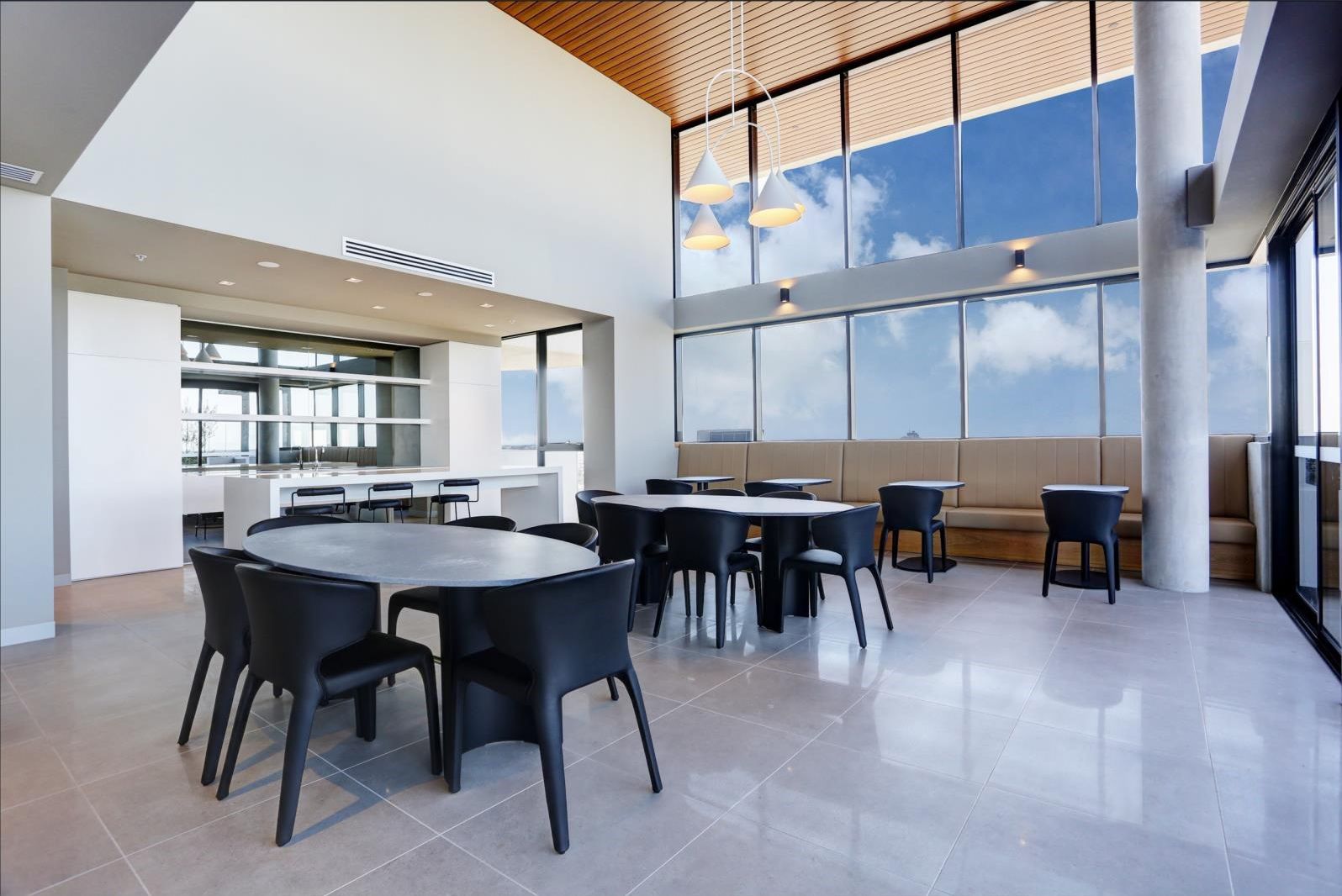 Spacious and light filled living at The Marque
