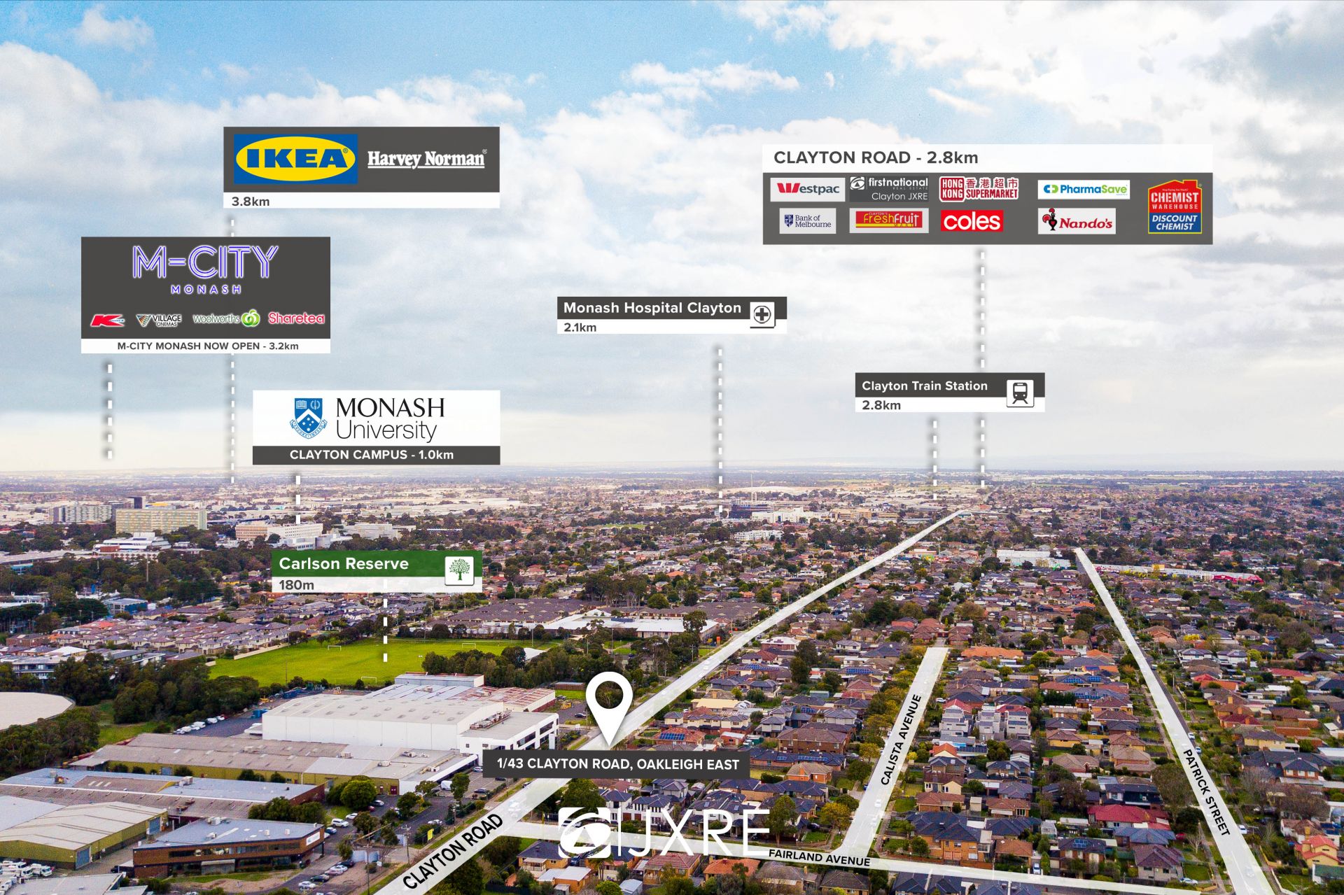 1/43 Clayton Road, Oakleigh East First National Clayton JXRE