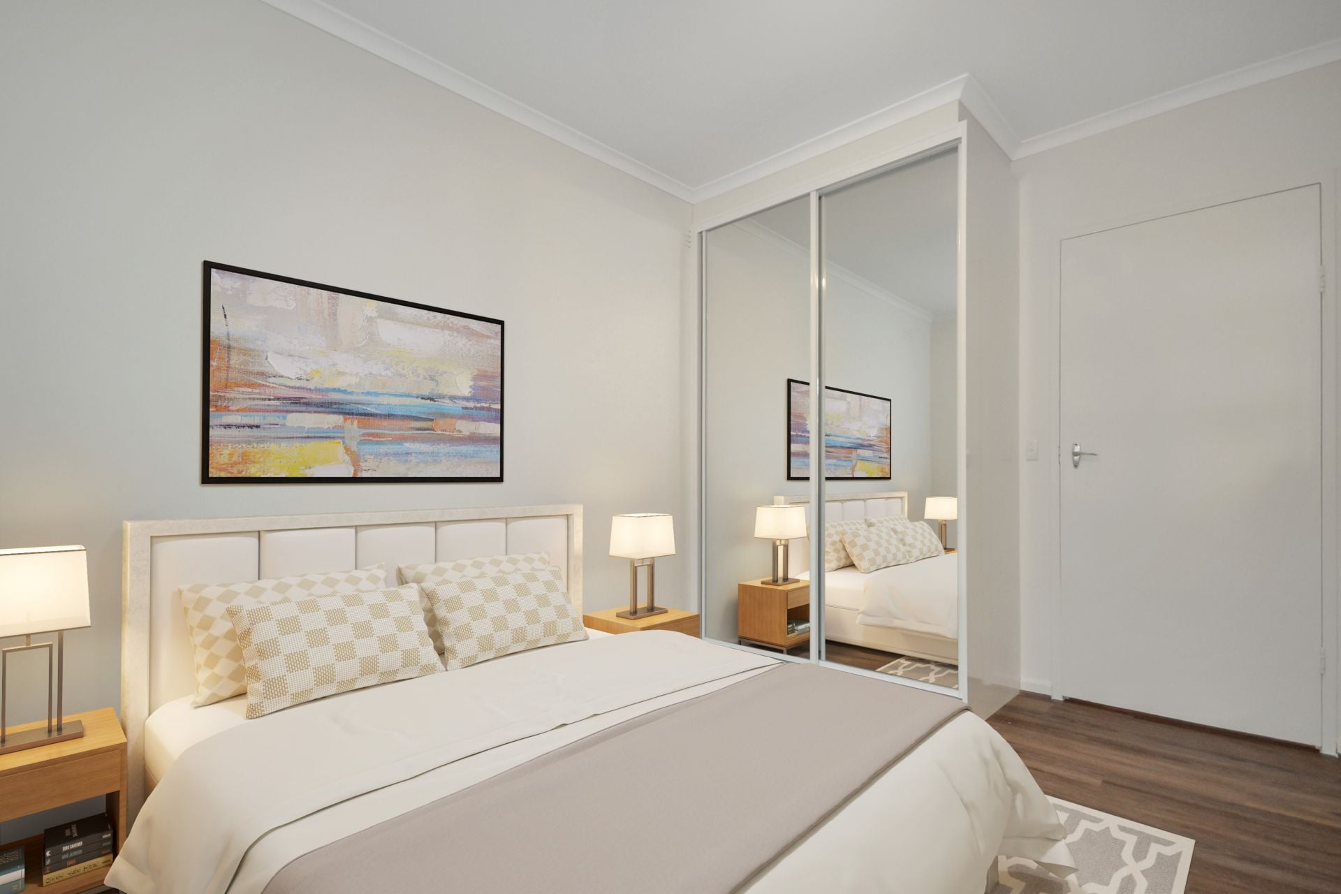 Spacious Refurbished Two Bedroom Apartment With Balcony