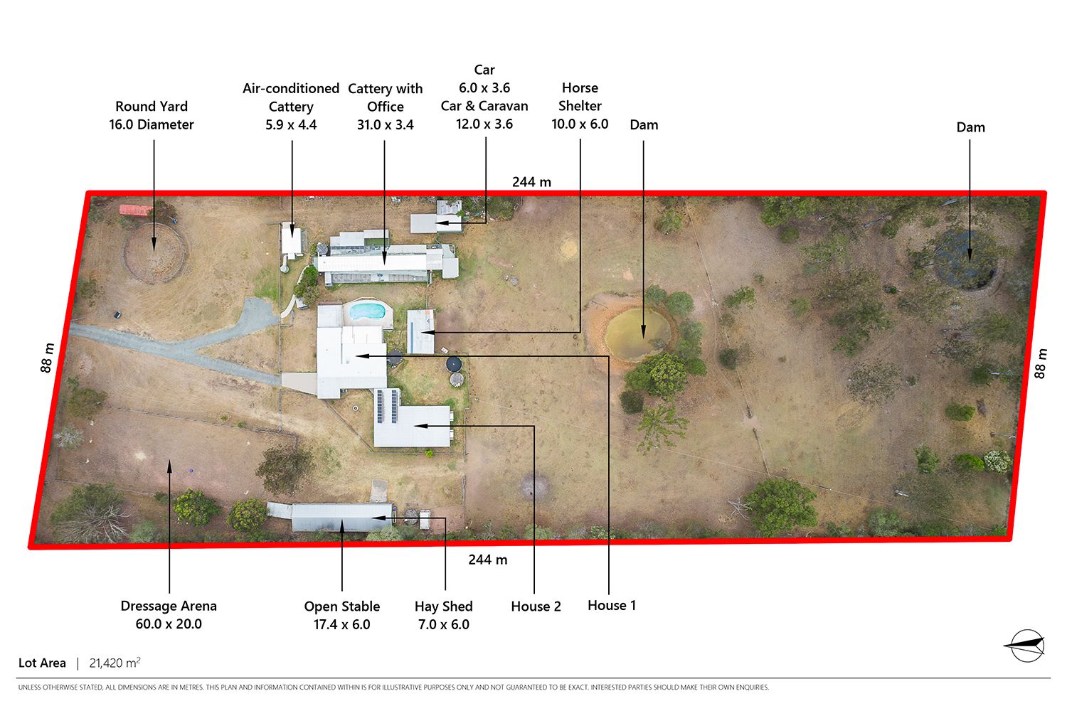 TWO HOMES WITH HOME BASED BUSINESS ON 21,400M2