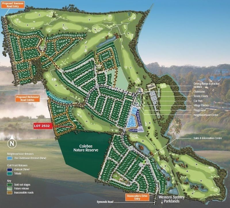 Colebee Lot 2532 Proposed Road | Stonecutters Ridge