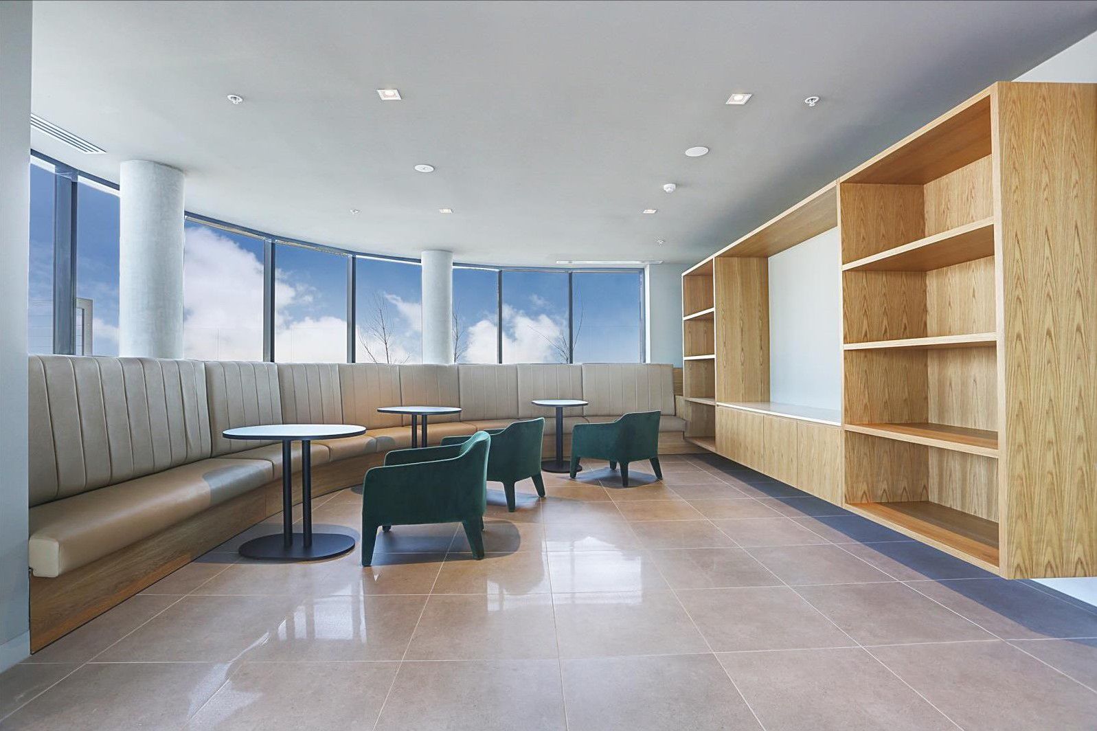 Spacious and light filled living at The Marque