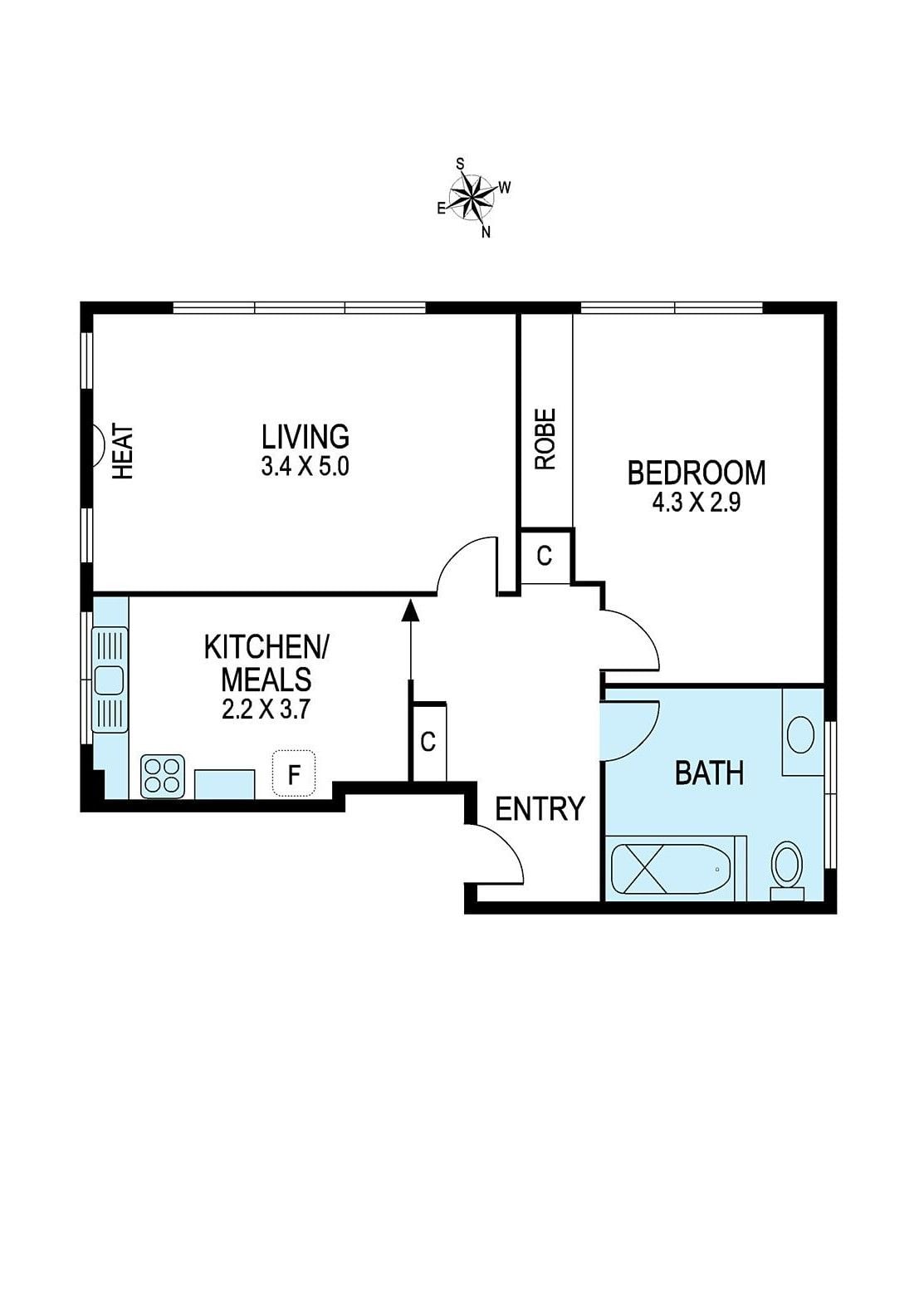 Spacious, light & bright
