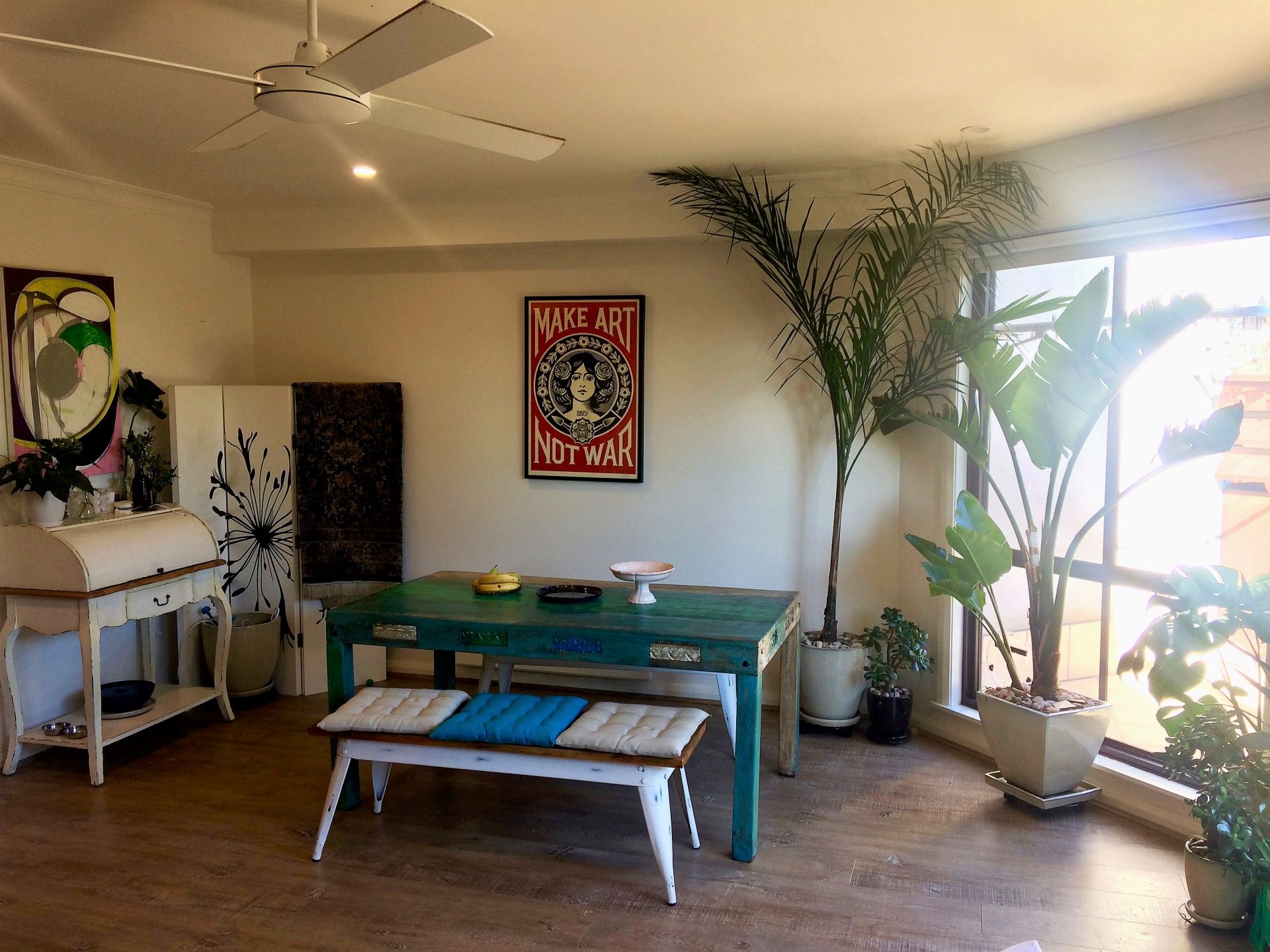 Expansive living area and two balconies!