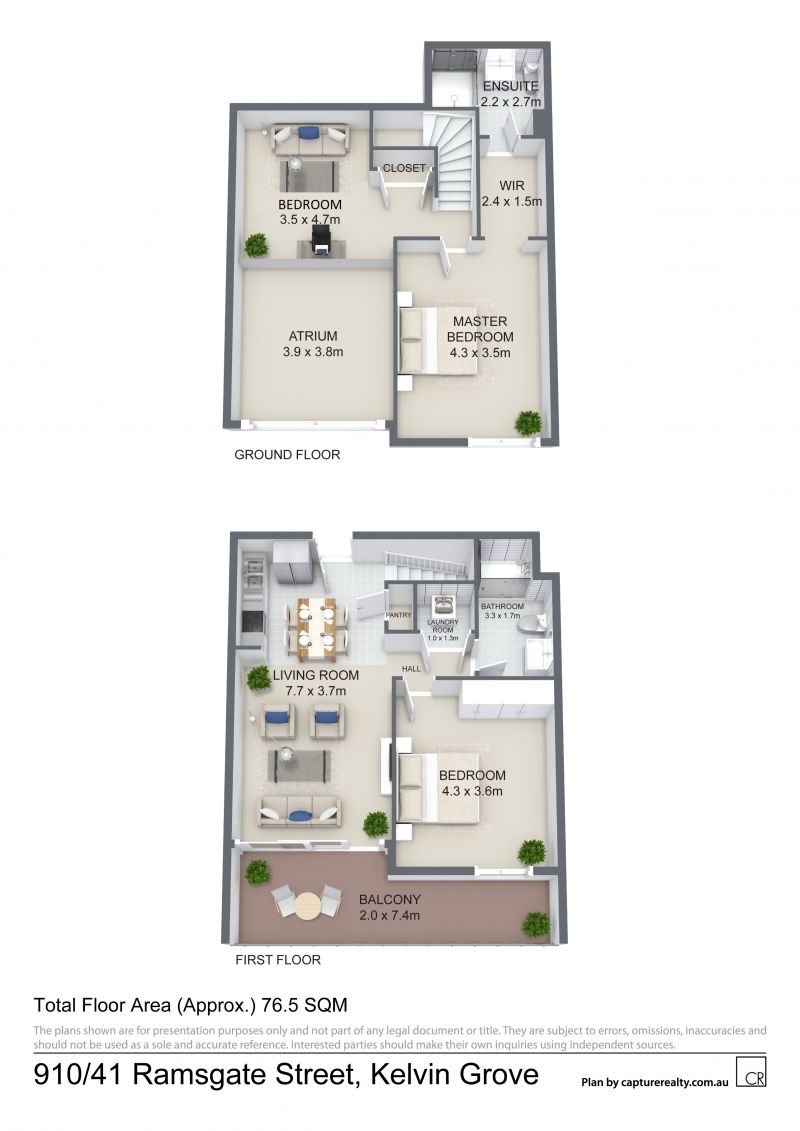 Luxurious multi-level with city views