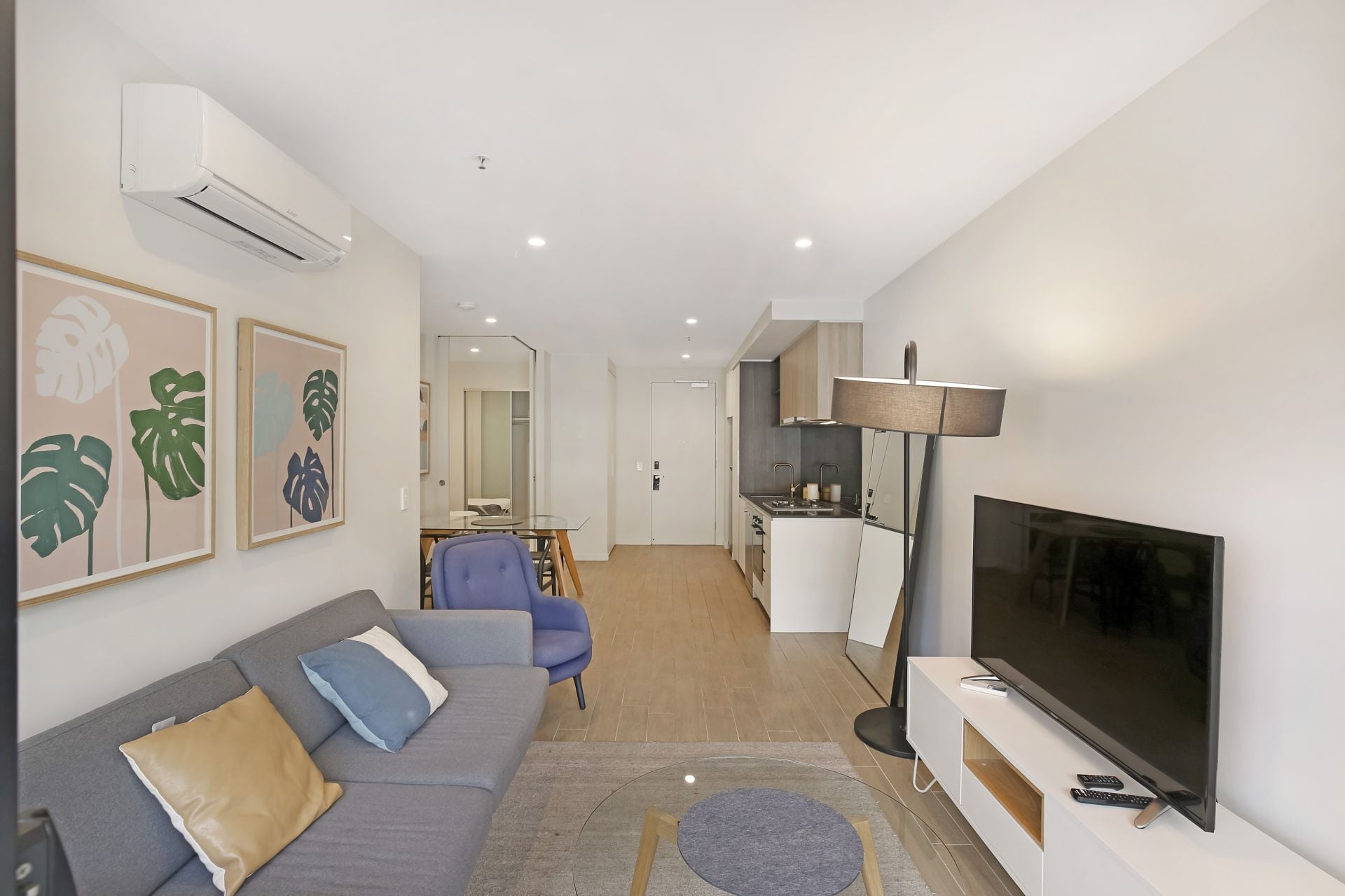 Furnished or Unfurnished apartment with uninterrupted city views.