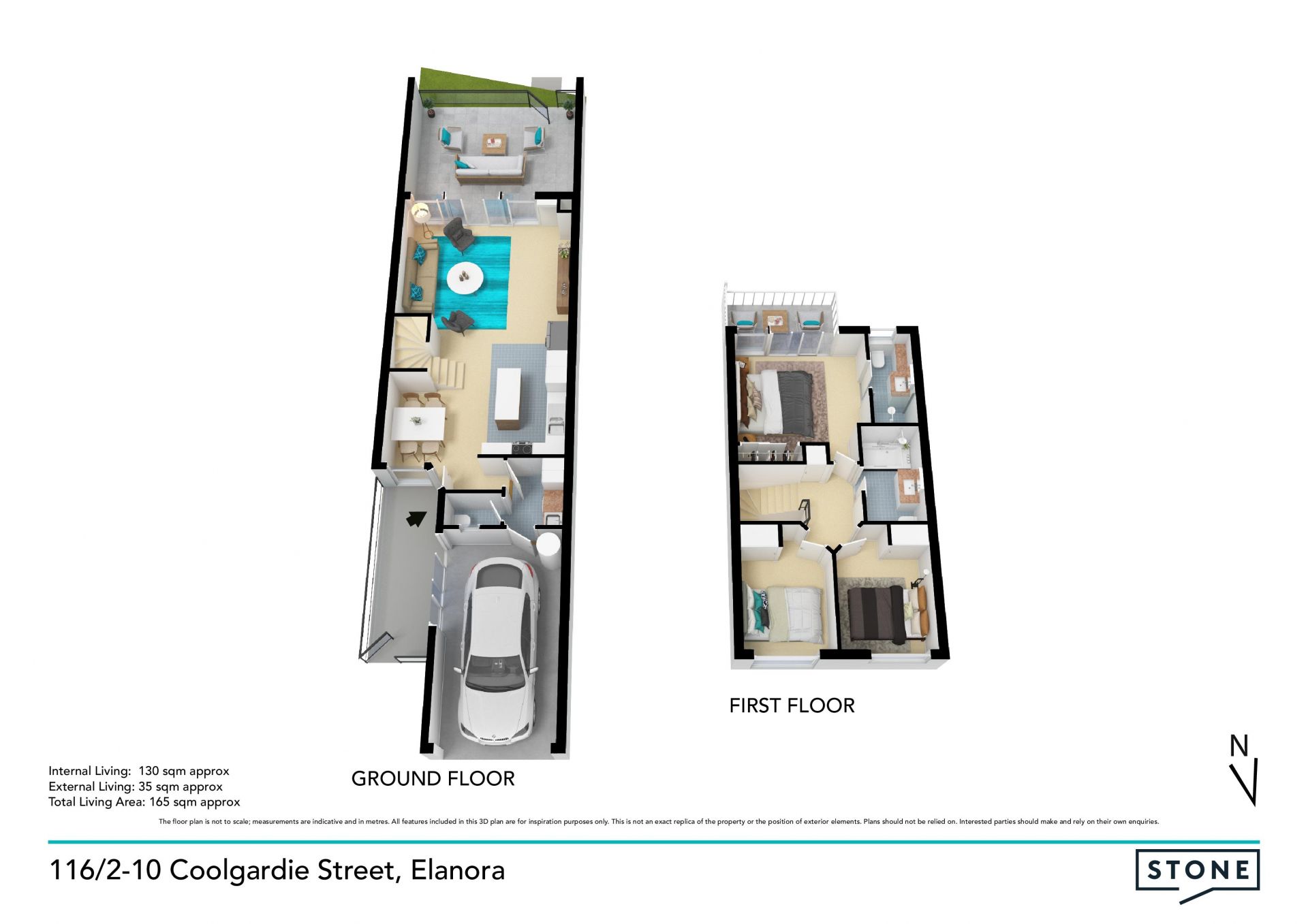Immaculate townhouse boasting a waterfront position