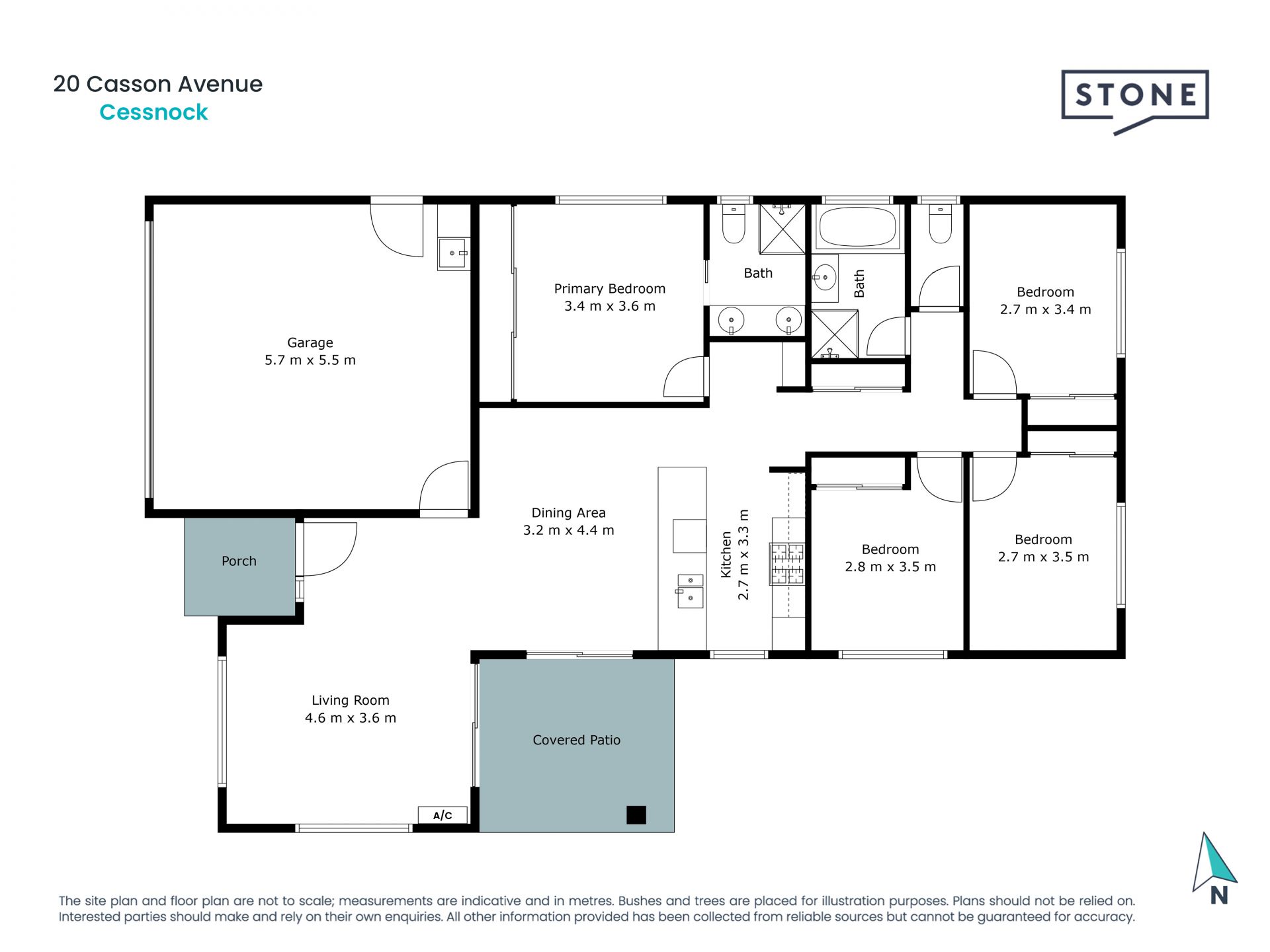 Affordable modern home with large block