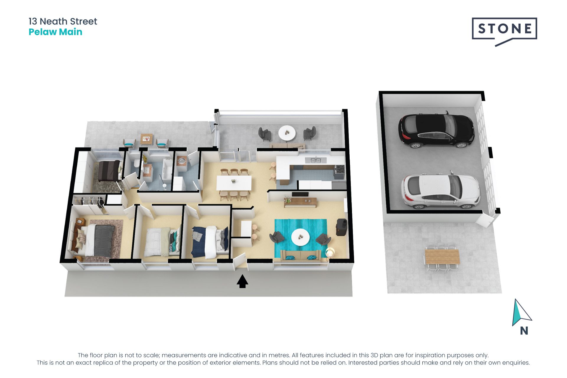 Beautifully maintained 4 beds, 8x6.3m garage