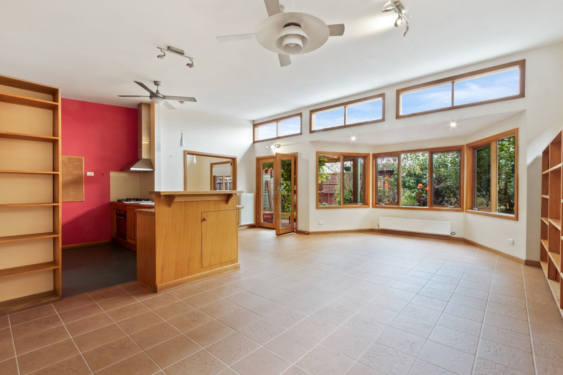 Versatile floorplan bathed in sunlight
