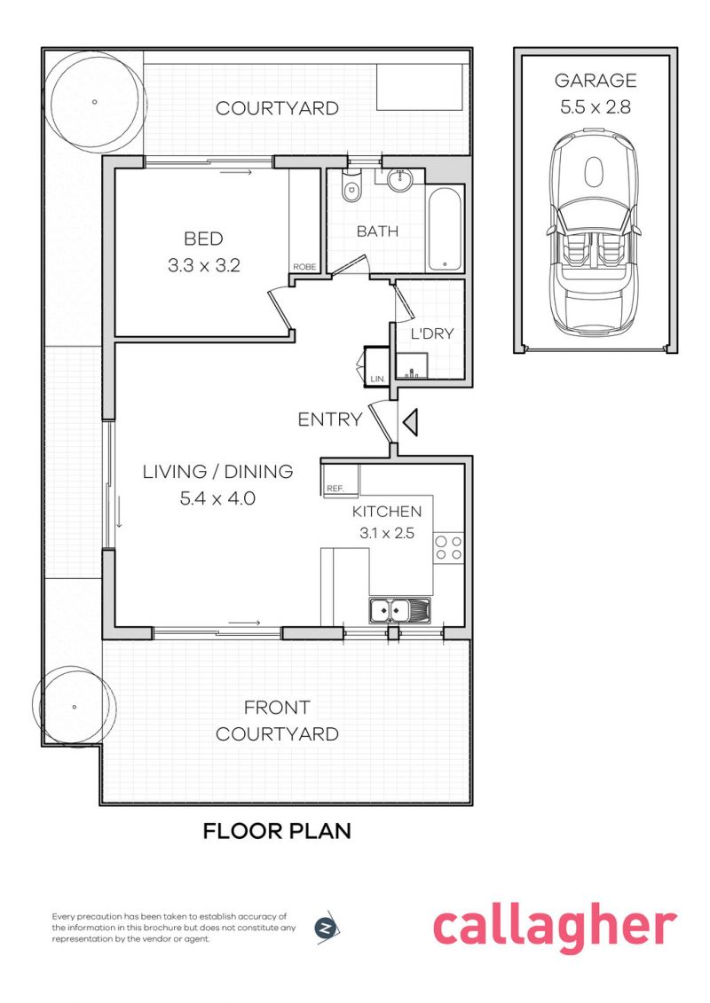 SOLD - Unique Courtyard Residence for Easycare Living - 96 sqm
