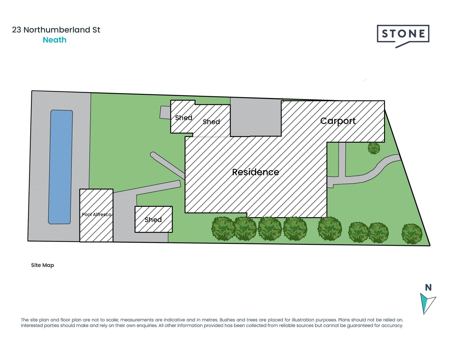 Peaceful updated home with leafy outlook and lap pool