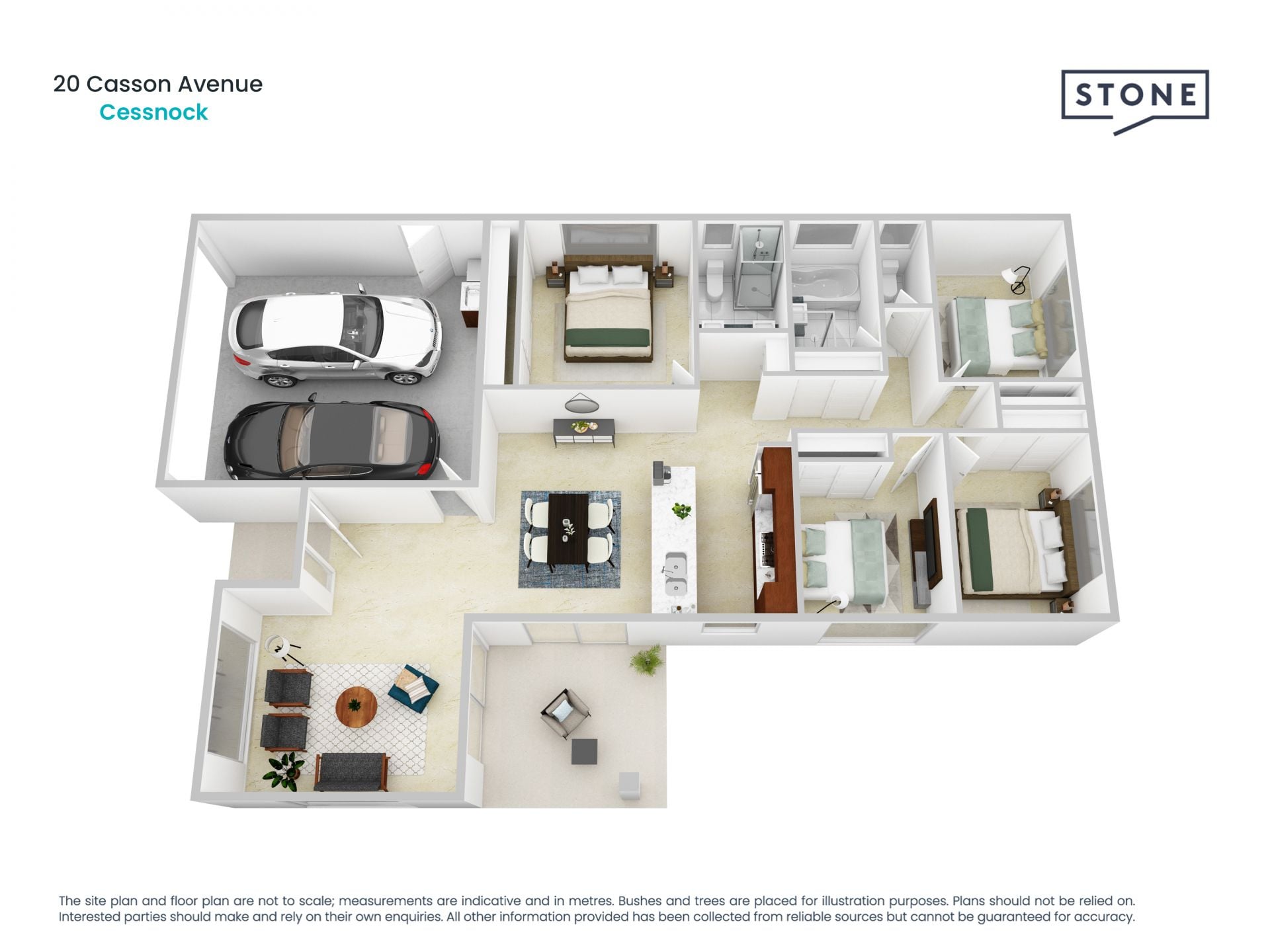 Affordable modern home with large block