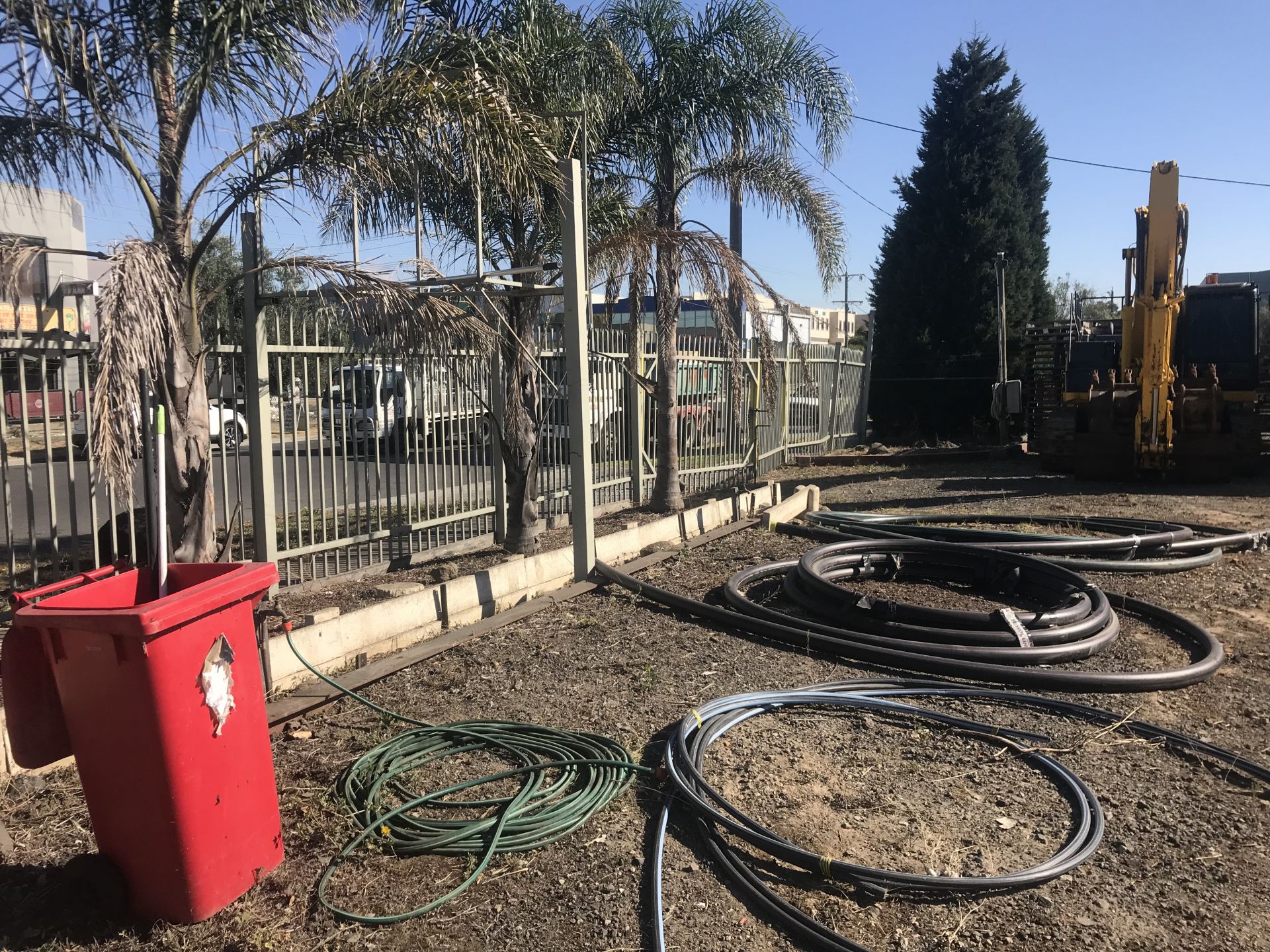 DISPLAY YARD WITH POWER AND PLUMBING