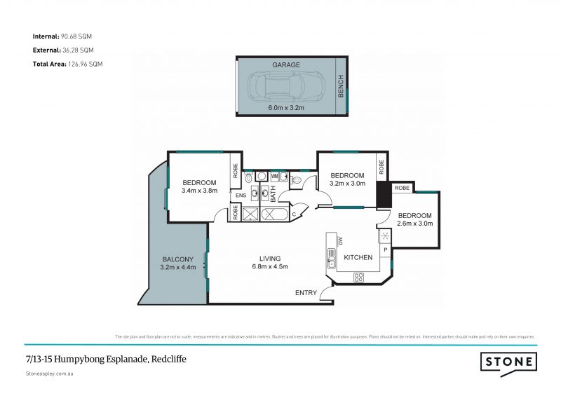 Boutique seaside on the park.