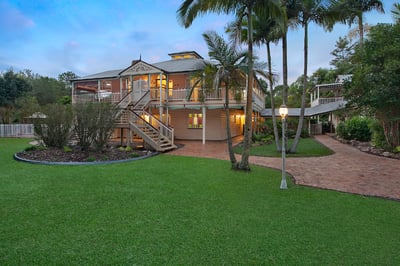 2 Homes on Village Acreage - Grand Queenslander plus cottage with pool and tennis court all backing parkland