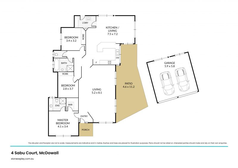 Single level family home in a quiet street