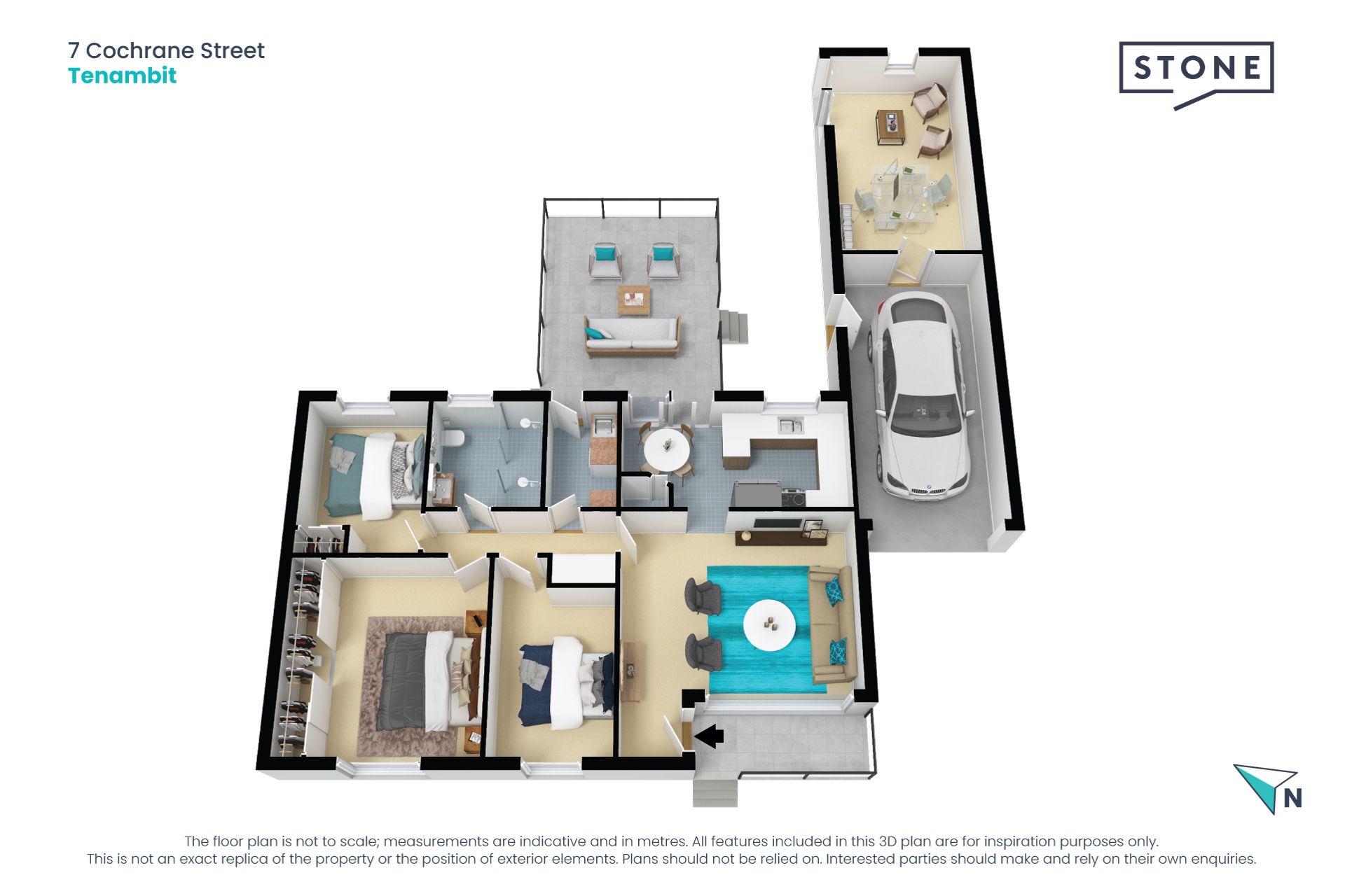 Renovated 3 bed plus studio in Tenambit!
